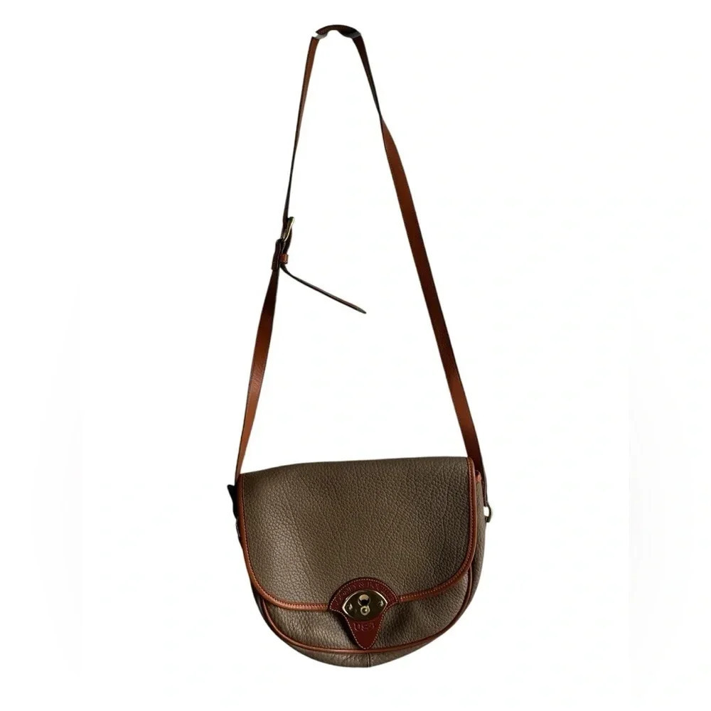 Dooney & Bourke large Cavalry Trooper bag. Saddle bag, Crossbody vintage.